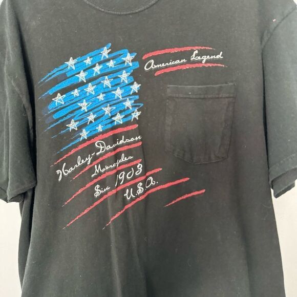 Harley Davidson black graphic tee size XL - Picture 3 of 5